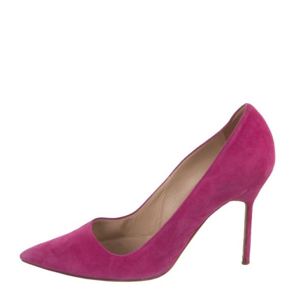 Manolo Blahnik Suede Pumps - Picture 6 of 10